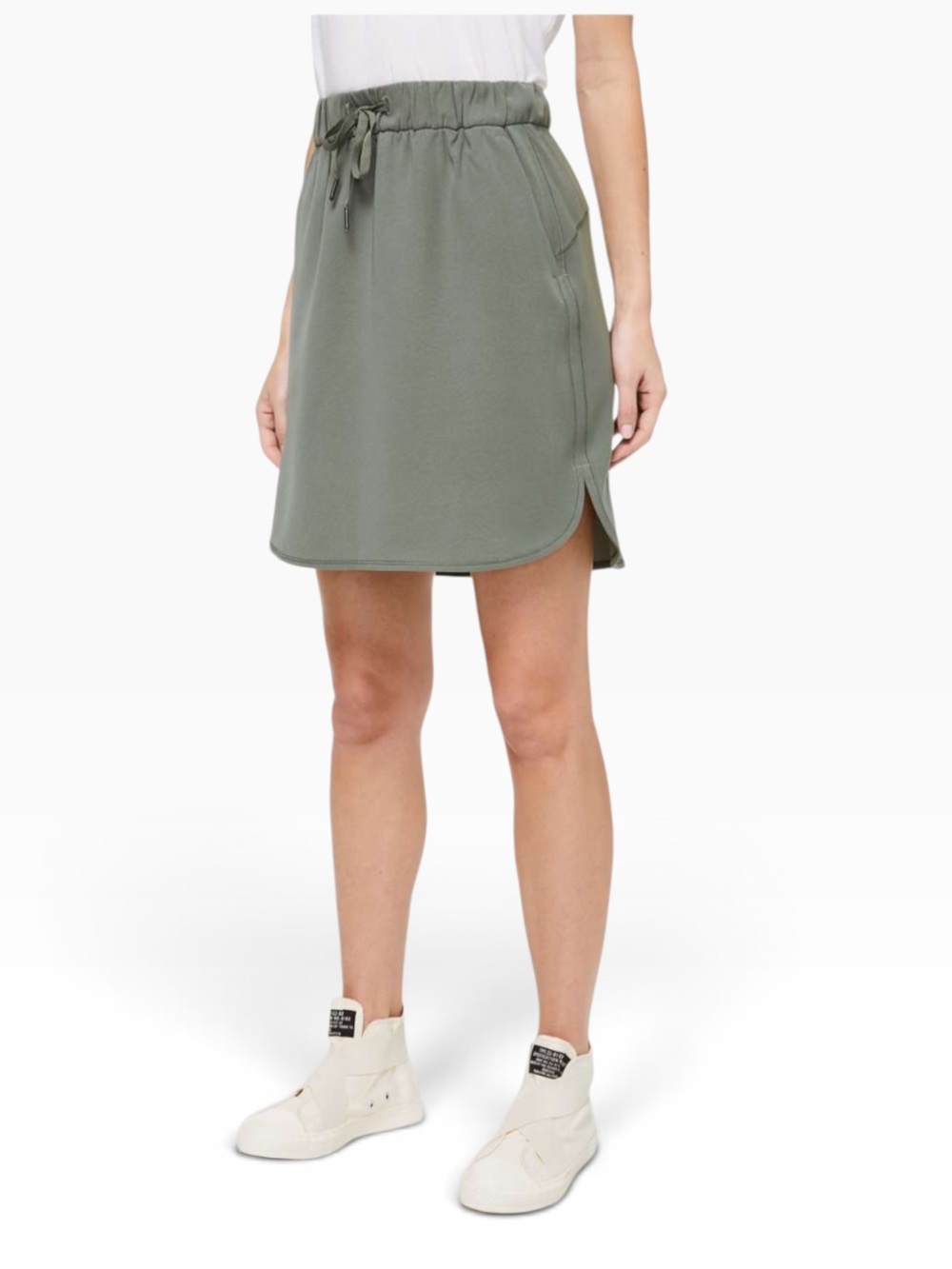 Lululemon On The Fly Skirt Size 6 *Woven Grey Sage